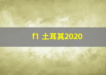 f1 土耳其2020